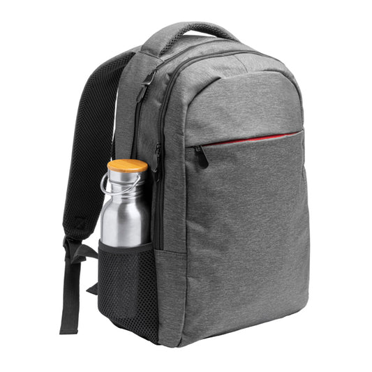CHUCAO - Polyester laptop backpack in a heather finish design