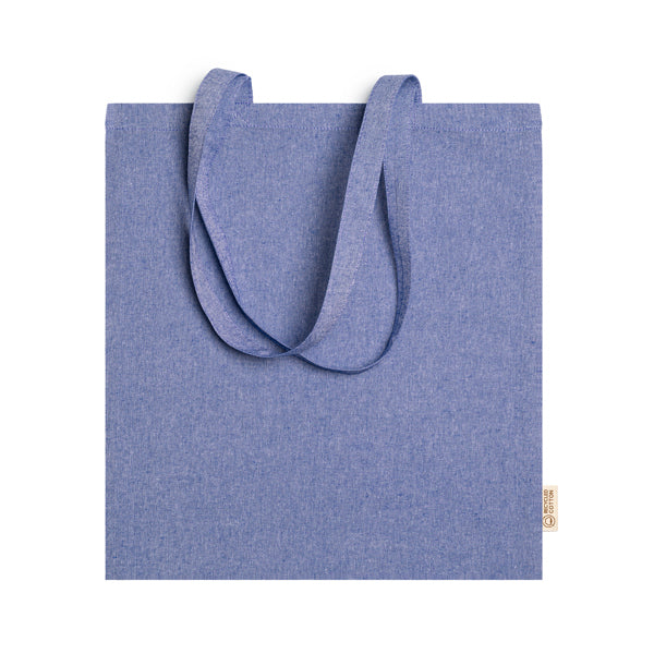 RIVOLI - 100% recycled cotton bag in heather finish with 70 cm long…