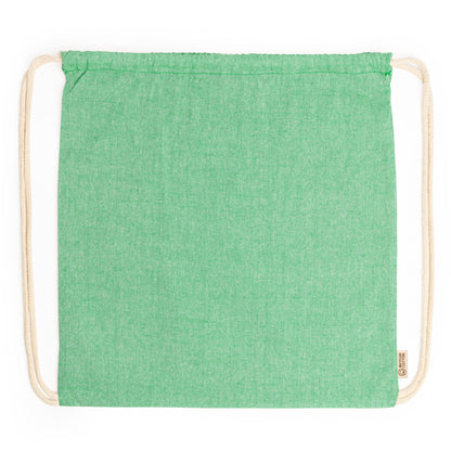 BRESCIA - Drawstring bag made of 120 gsm recycled cotton in heather finish