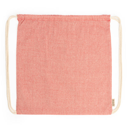 BRESCIA - Drawstring bag made of 120 gsm recycled cotton in heather finish