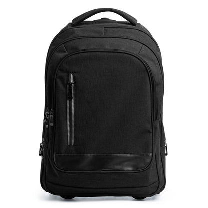 GARNES - Wheel trolley backpack made of 300D heather polyester