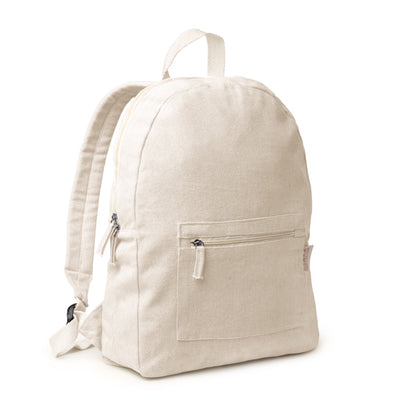 Stamina FIRENZA Recycled cotton backpack in beige - promotional merchandise printed with your company logo