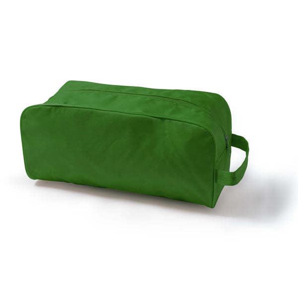 Stamina OBLAK 600D polyester shoe bag in fern green - promotional merchandise printed with your company logo