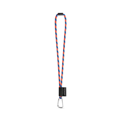 SET Lanyard TUBE Long (Ø 7 mm) with D-shape carabiner 55 mm and safety lock Ø 7 mm promotional lanyard in hexachrome