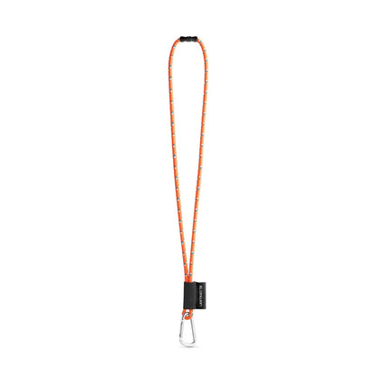 SET Lanyard NAUTIC Long (Ø 7 mm) with D-shape carabiner 55 mm and safety lock Ø 7 mm promotional lanyard in hexachrome