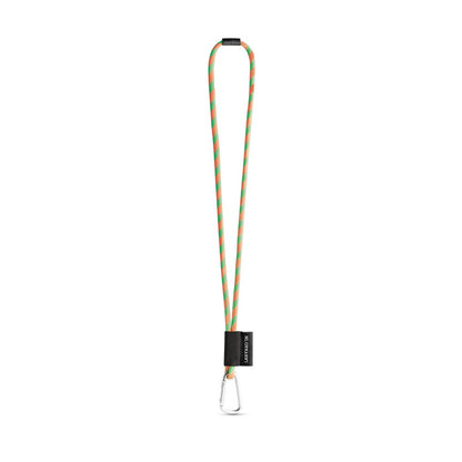 SET Lanyard TUBE Long (Ø 7 mm) with D-shape carabiner 55 mm and safety lock Ø 7 mm promotional lanyard in hexachrome