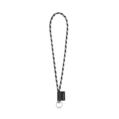SET Lanyard TUBE Long (Ø 7 mm) with Ring Ø 32 mm promotional lanyard (complete set view) with custom logo branding