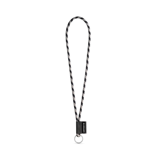 SET Lanyard TUBE Long (Ø 7 mm) with Ring Ø 32 mm promotional lanyard (complete set view) with custom logo branding