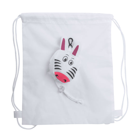 FOLDABLE ELANIO - Foldable drawstring bag in 190T soft polyester for children