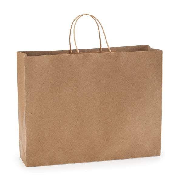 MAPLE - 110 gsm paper bag in natural finish, with reinforced short…