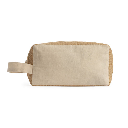 SIENA - Toilet bag in cotton and laminated jute
