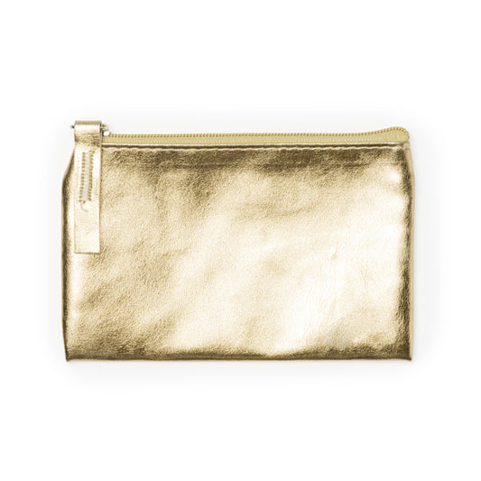 Stamina MAUVE PU purse in a glossy finish design in gold - promotional merchandise printed with your company logo