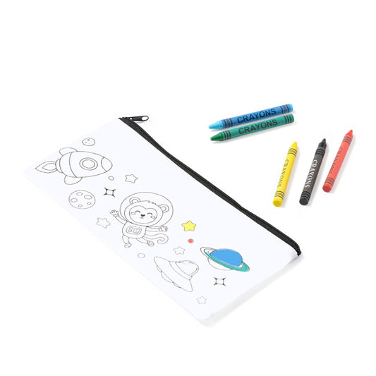 Stamina SOLAZ Non-woven pencil case in white - promotional merchandise printed with your company logo