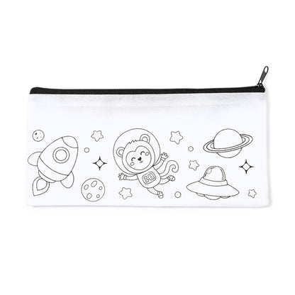 Stamina SOLAZ Non-woven pencil case in white - promotional merchandise printed with your company logo