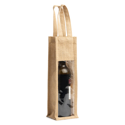 NIMBA - Laminated jute bag with window