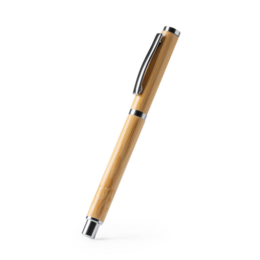 Stamina PIRGO Bamboo ball pen in bamboo - promotional merchandise printed with your company logo