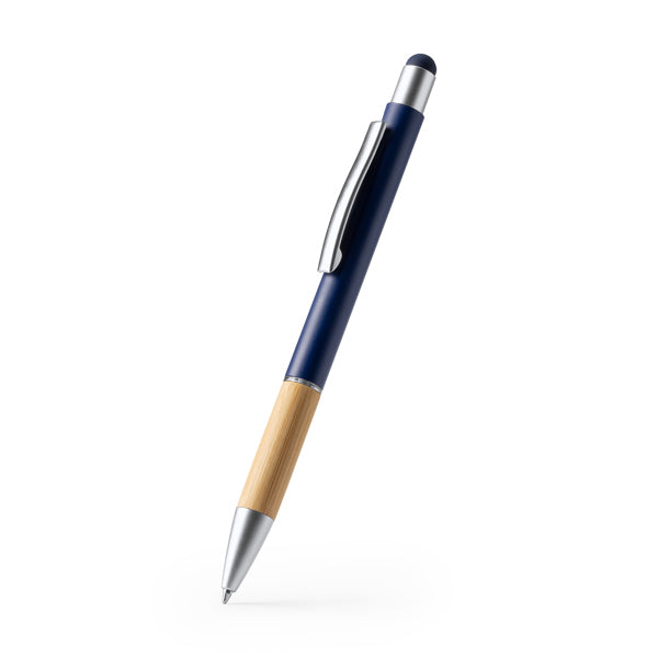 Stamina OLTEN Bamboo ball pen in white - promotional merchandise printed with your company logo