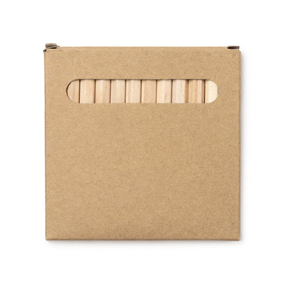 Stamina KOEL Wood writing set in beige - promotional merchandise printed with your company logo
