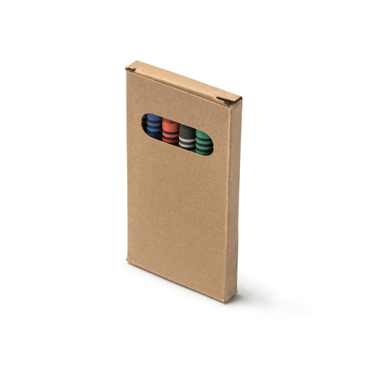 Stamina BOREAL Cardboard writing set in beige - promotional merchandise printed with your company logo