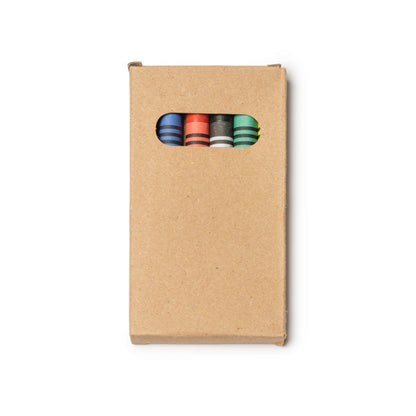 Stamina BOREAL Cardboard writing set in beige - promotional merchandise printed with your company logo
