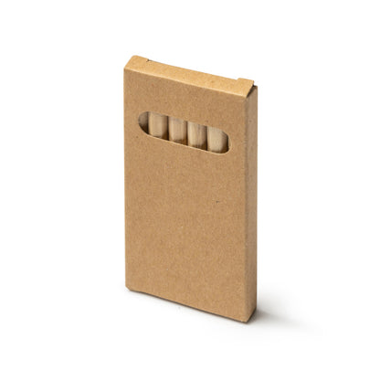 Stamina AMAZONIA Wood and cardboard writing set in beige - promotional merchandise printed with your company logo