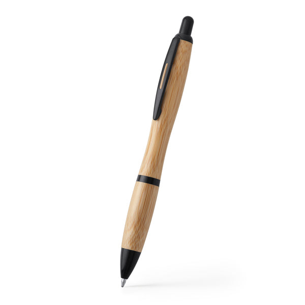 Stamina SAGANO Push-button pen in black - promotional merchandise printed with your company logo