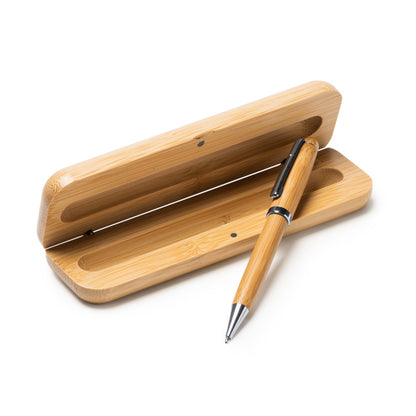 Stamina BODONI Bamboo ball pen in beige - promotional merchandise printed with your company logo