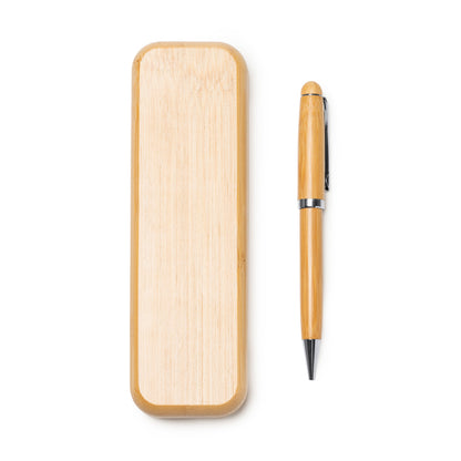 Stamina BODONI Bamboo ball pen in beige - promotional merchandise printed with your company logo