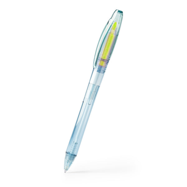 Stamina ARASHI RPET plastic pen in yellow - promotional merchandise printed with your company logo
