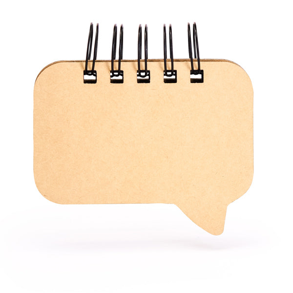 Stamina ANFI Recycled cardboard and paper notebook in beige - promotional merchandise printed with your company logo