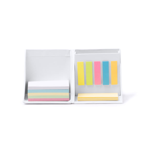 Stamina DIMAS Paper desk set in white - promotional merchandise printed with your company logo