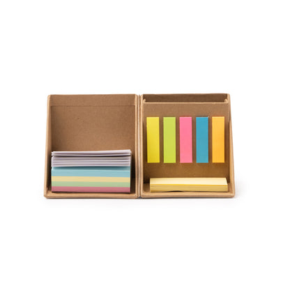 Stamina DIMAS Paper desk set in beige - promotional merchandise printed with your company logo
