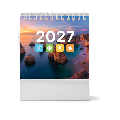 Stamina DEAN Paper calendar in white - promotional merchandise printed with your company logo