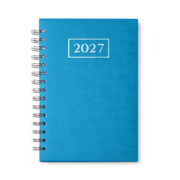 Stamina HERA PU and paper diary A5 in light royal - promotional merchandise printed with your company logo