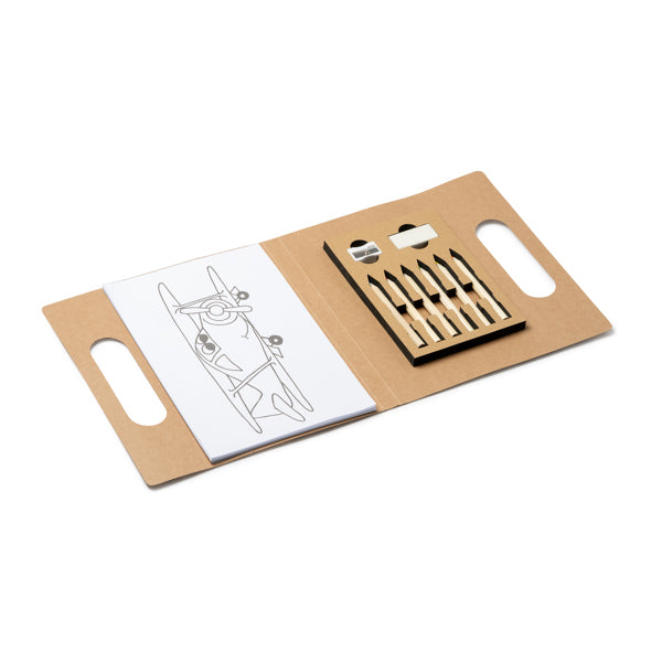 Stamina RESOL Paper writing set in beige - promotional merchandise printed with your company logo