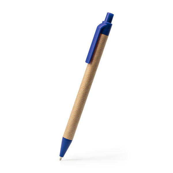Stamina ALDER Recycled cardboard ball pen in white - promotional merchandise printed with your company logo