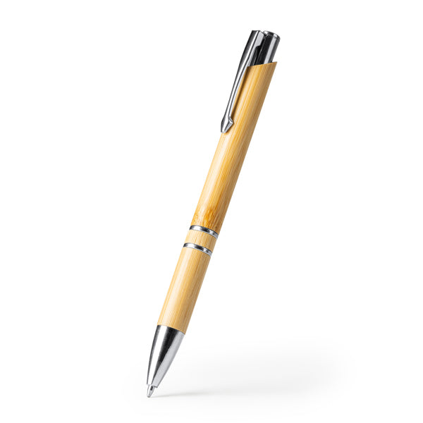 Stamina BESKY Bamboo ball pen in beige - promotional merchandise printed with your company logo