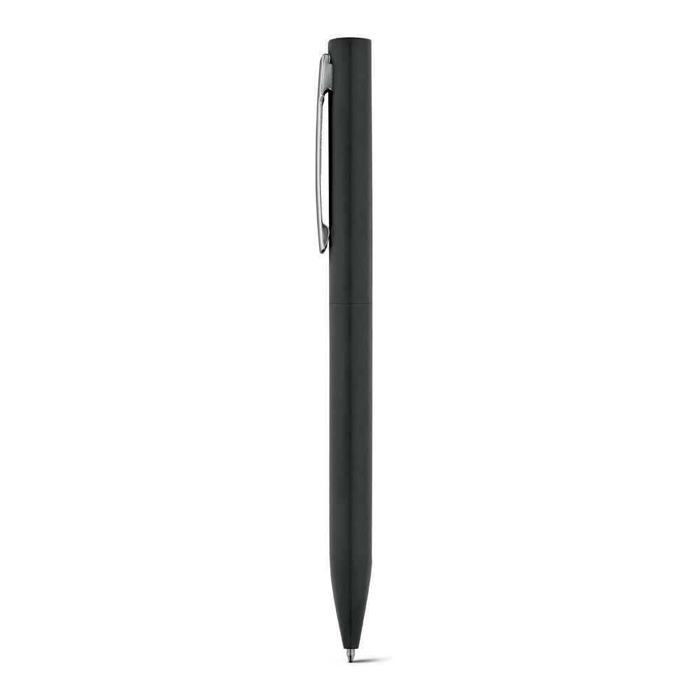 WASS promotional pen in black with custom logo branding
