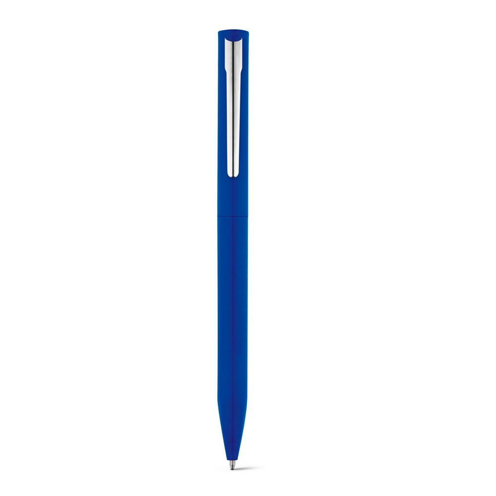 WASS promotional pen in blue (detail view) with custom logo branding