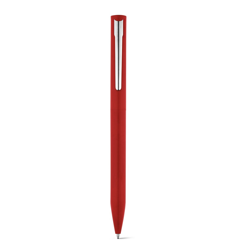 WASS promotional pen in red (detail view) with custom logo branding