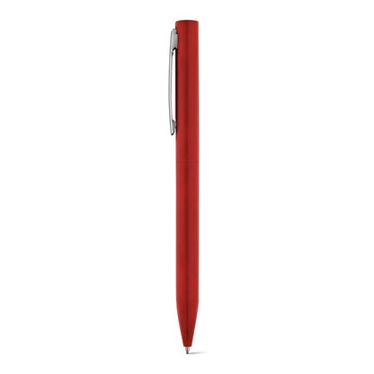 WASS promotional pen in red with custom logo branding