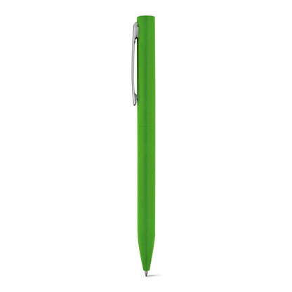 WASS promotional pen in light green with custom logo branding