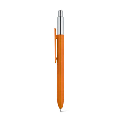 KIWU CHROME promotional pen in orange with custom logo branding
