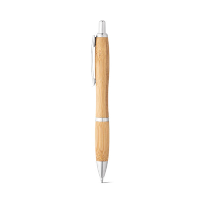 NICOLE promotional pen in natural with custom logo branding
