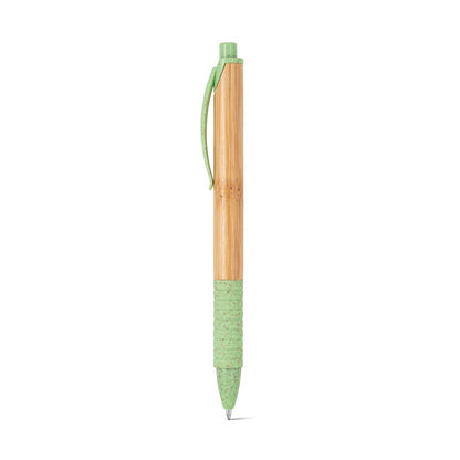 KUMA promotional pen in light green with custom logo branding