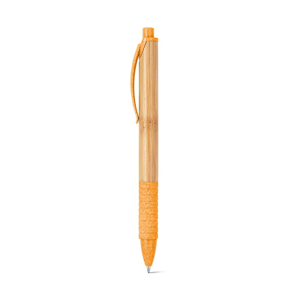 KUMA promotional pen in orange with custom logo branding