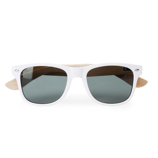 Stamina EDEN PC and bamboo sunglasses in white - promotional merchandise printed with your company logo
