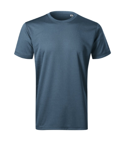 MALFINI CHANCE in dark denim melange - promotional clothing printed with your company logo