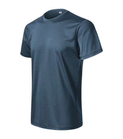 MALFINI CHANCE in dark denim melange - promotional clothing printed with your company logo