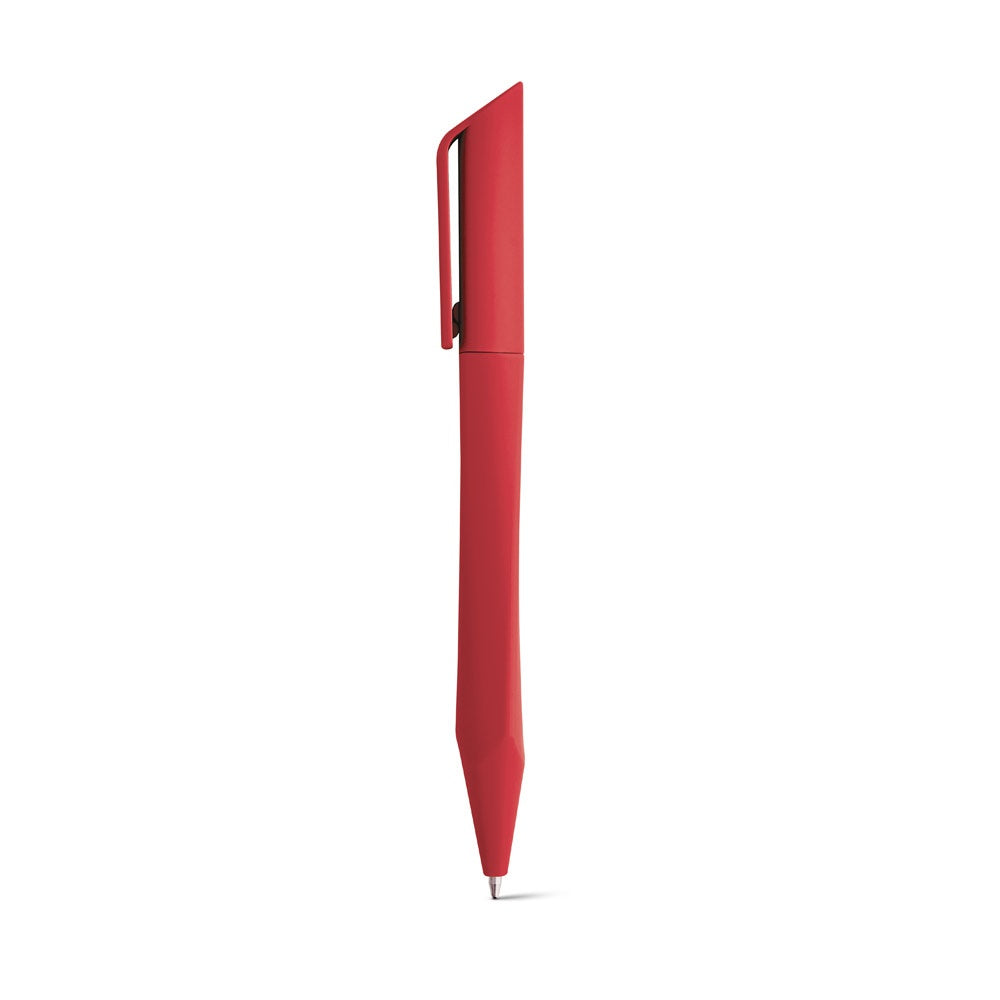 BOOP promotional pen in red with custom logo branding